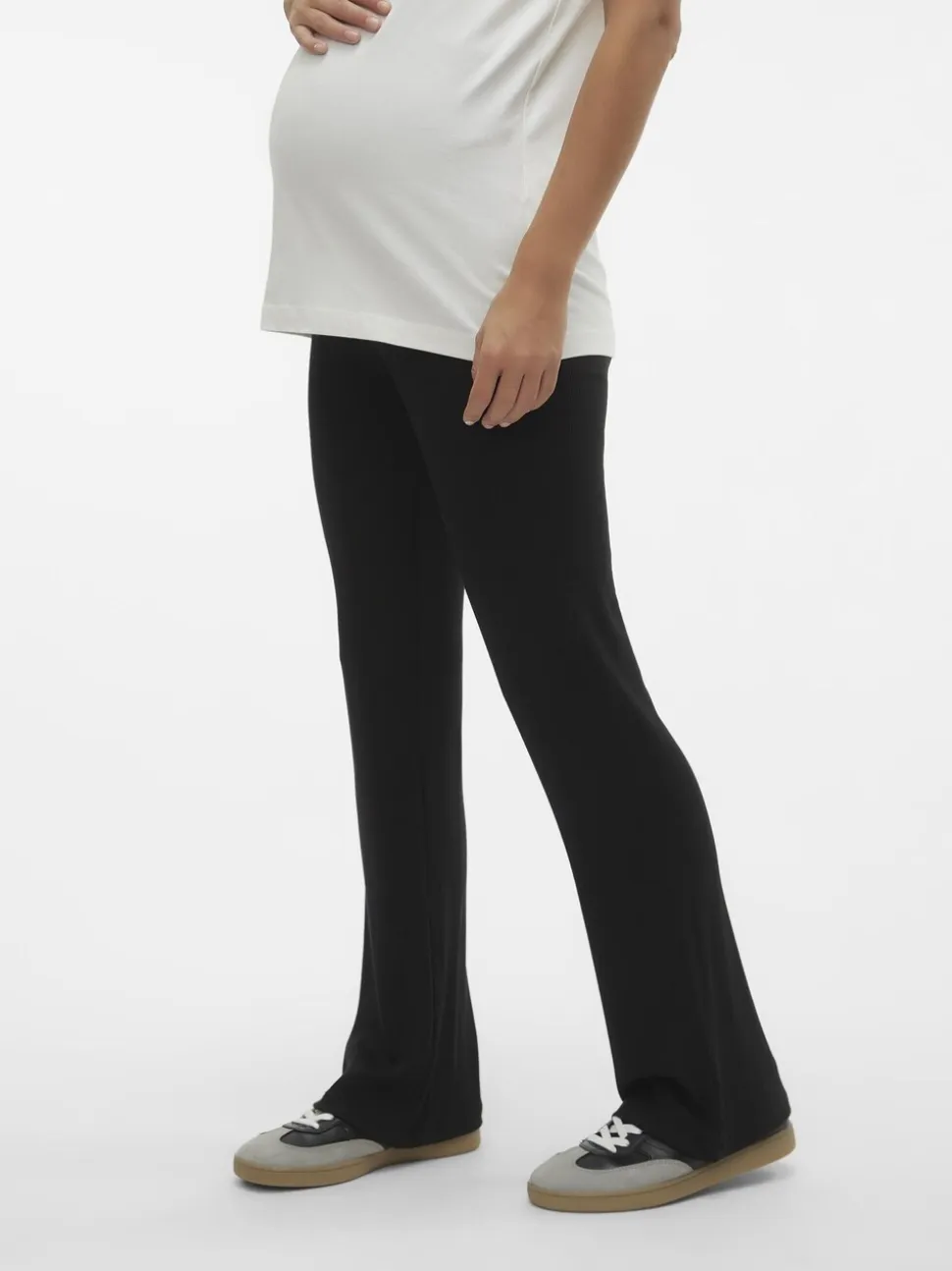 Mamalicious Maternity Jersey Flared Leggings