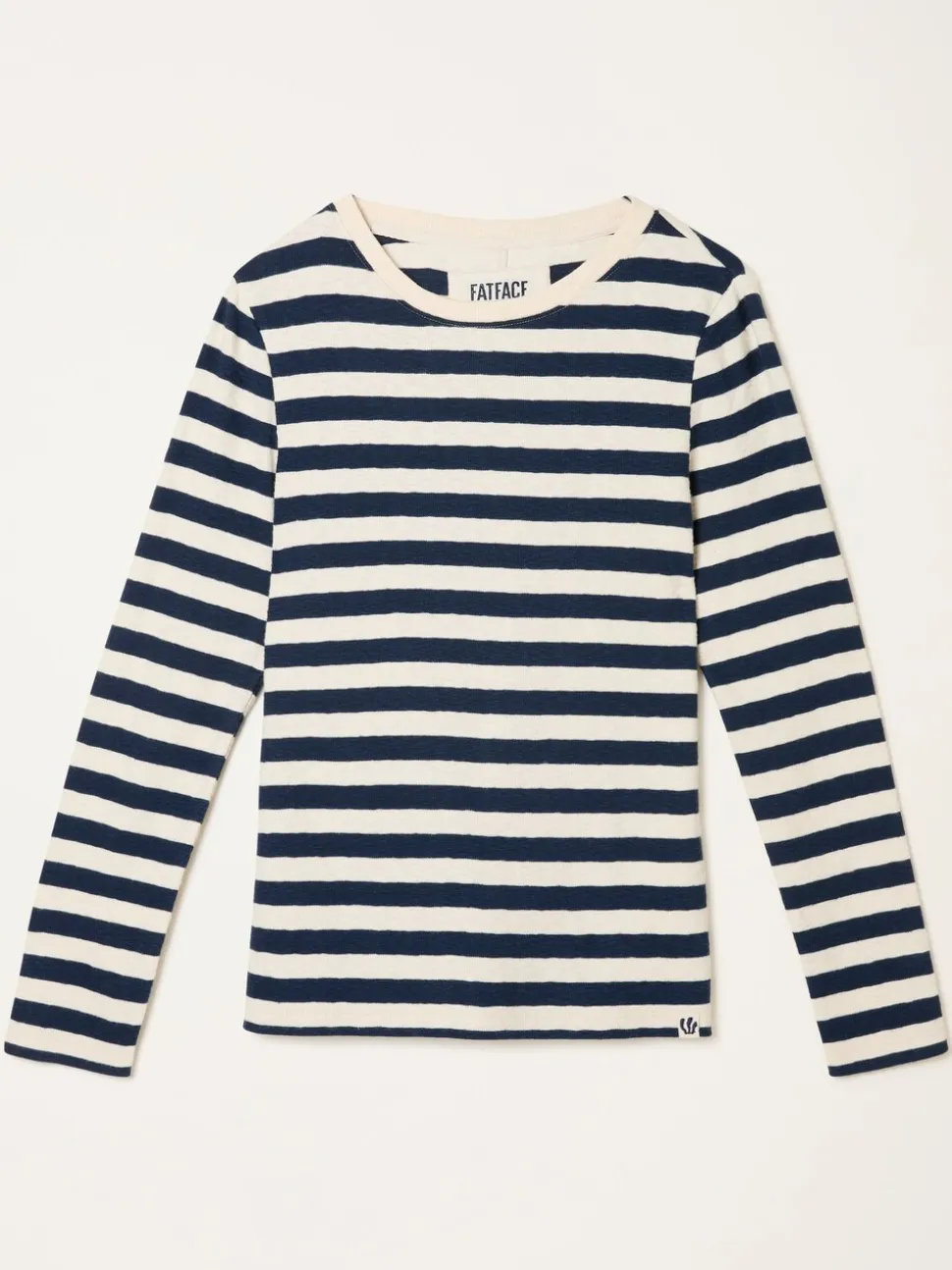 Marineblauw - FatFace Stripe Long Sleeve Top