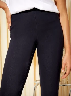 Marineblauw - Friends Like These vormgevende nette stretchbroek
