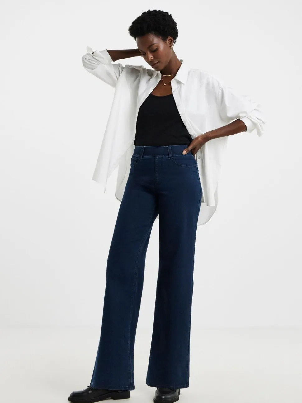 Marineblauw - JD Williams Wide Leg Jeggings