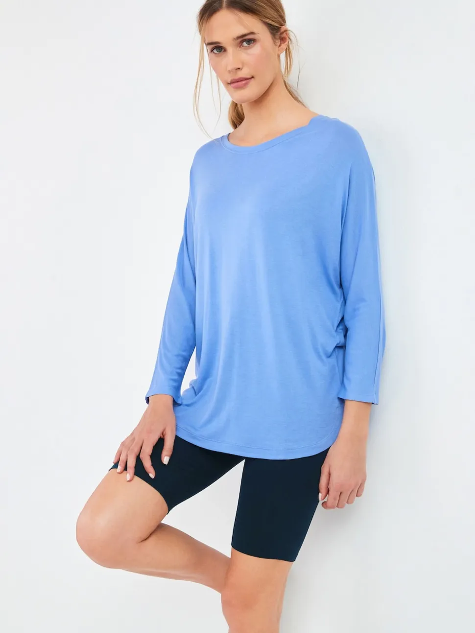 Marineblauw - Jersey fietsshort