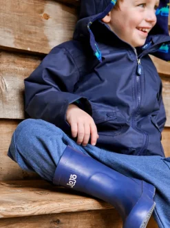 Marineblauw - JoJo Maman Bébé Plain Wellies