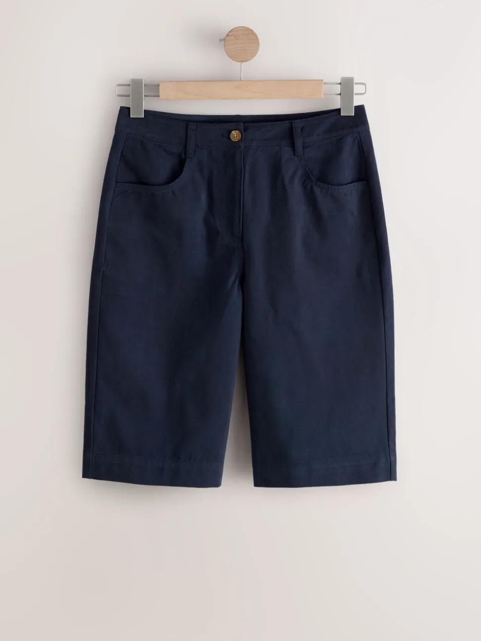 Marineblauw - Knielange short