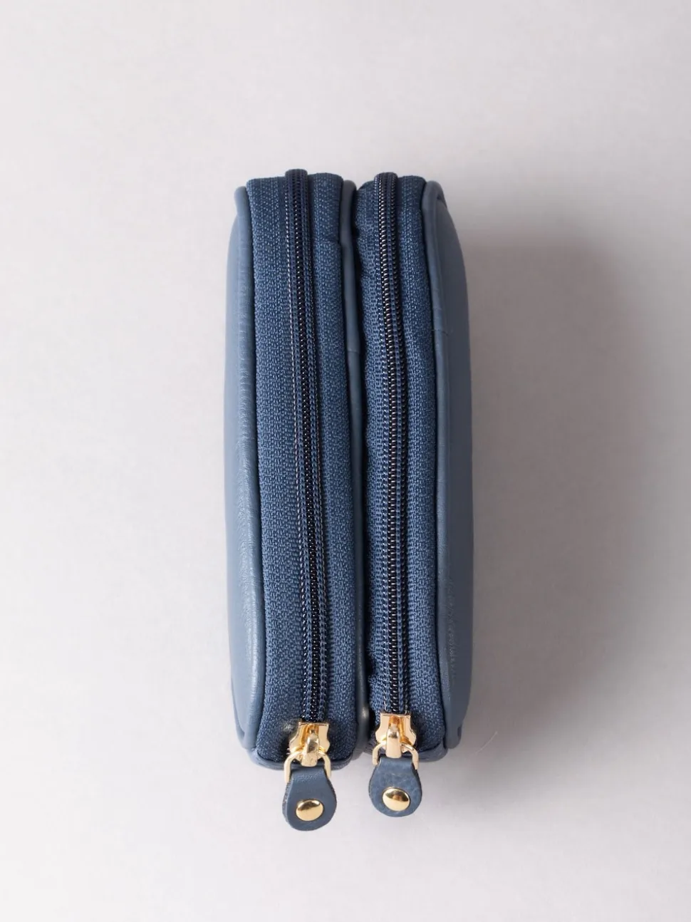 Marineblauw - Lakeland Leather dubbele brillenkoker
