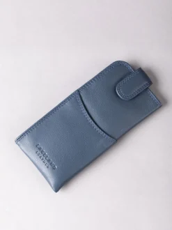 Marineblauw - Lakeland Leather Glasses Case