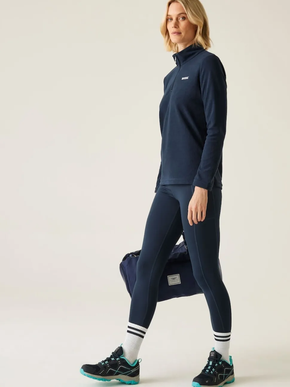 Marineblauw - Regatta Sweethart fleece met rits bij de hals