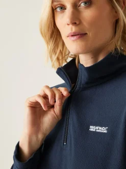 Marineblauw - Regatta Sweethart fleece met rits bij de hals