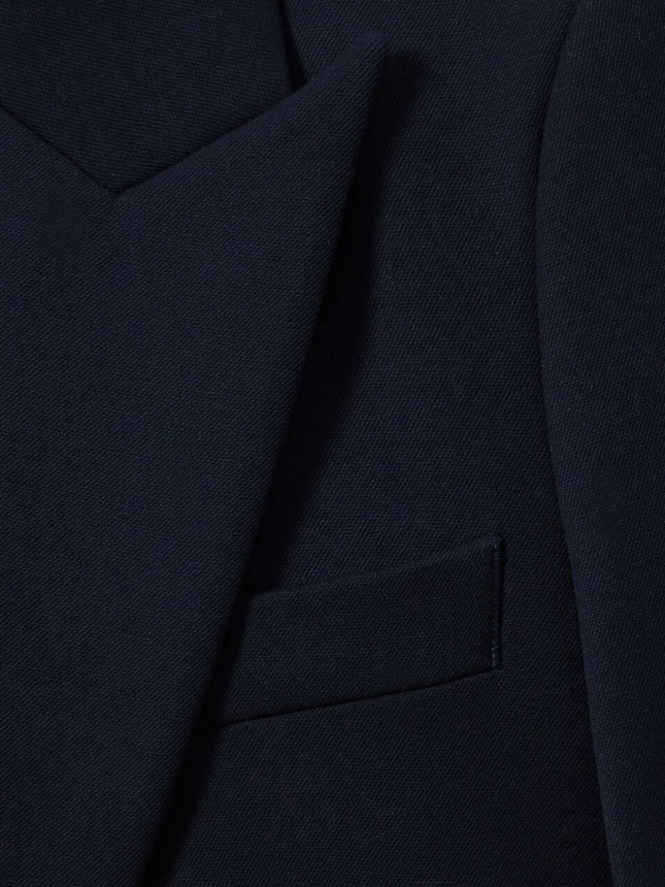Marineblauw - Reiss Gabi maatsnit-kostuumblazer met enkele knoopsluiting