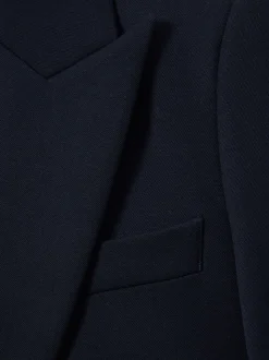 Marineblauw - Reiss Gabi maatsnit-kostuumblazer met enkele knoopsluiting