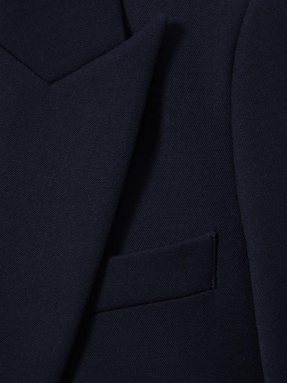 Marineblauw - Reiss Gabi maatsnit-kostuumblazer met enkele knoopsluiting