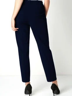 Marineblauw - Roman Originals - Broek met rechte, toelopende pijpen