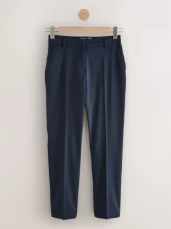 Marineblauw - Tailored Hourglass Slim Trousers with Wool