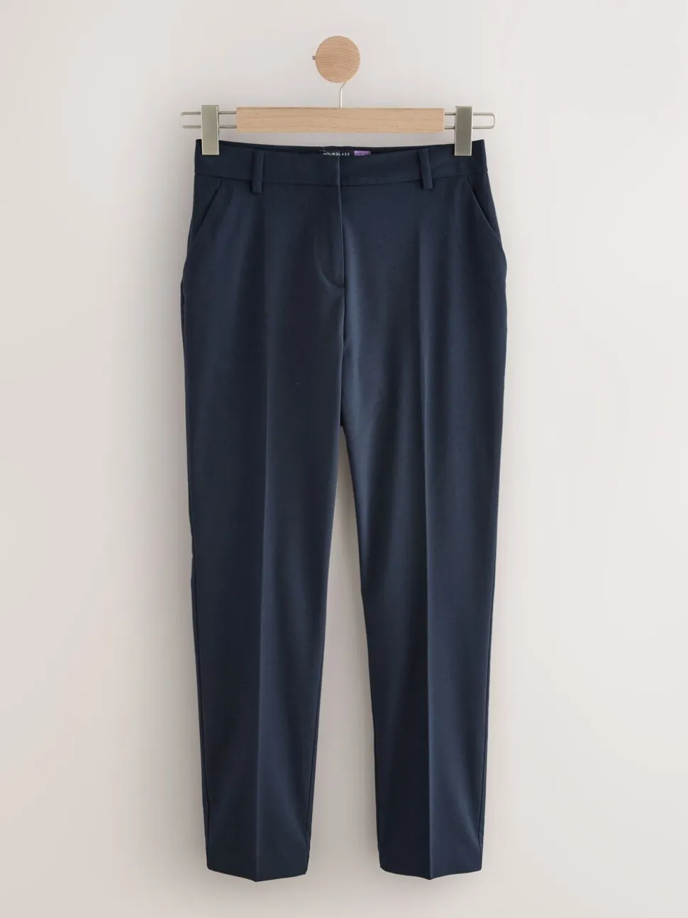 Marineblauw - Tailored Hourglass Slim Trousers with Wool