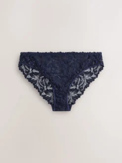 Marineblauw - Ultimate Comfort kanten slip verpakking van 2