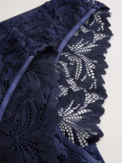 Marineblauw - Ultimate Comfort kanten slip verpakking van 2