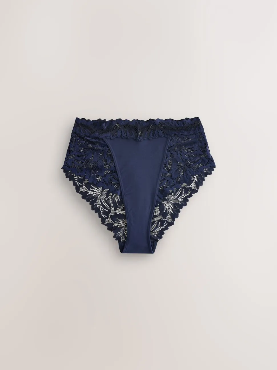 Marineblauw - Ultimate Comfort kanten slip verpakking van 2