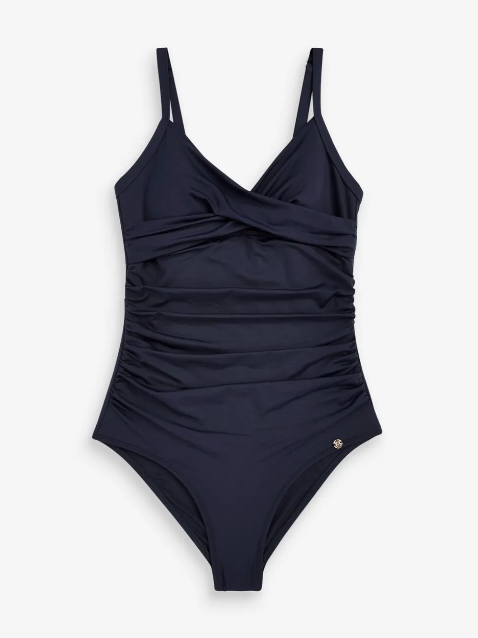 Marineblauw - Vormgevend badpak met buikcorrectie