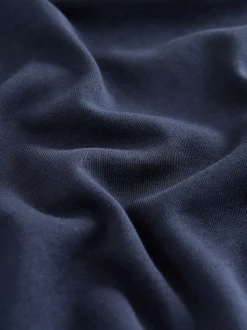Marineblauw gestreept - self. Pyjama met korte mouwen