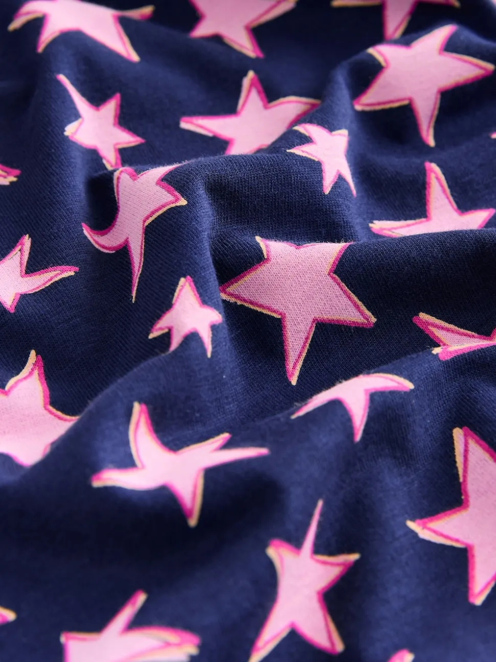 Marineblauw met sterren - Pyjama met lange mouwen