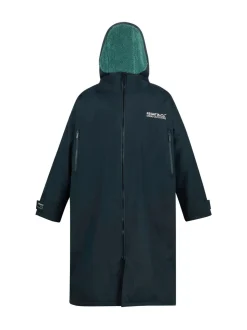 Marineblauw/groen - Regatta - Waterdichte omkleedjas voor volwassenen