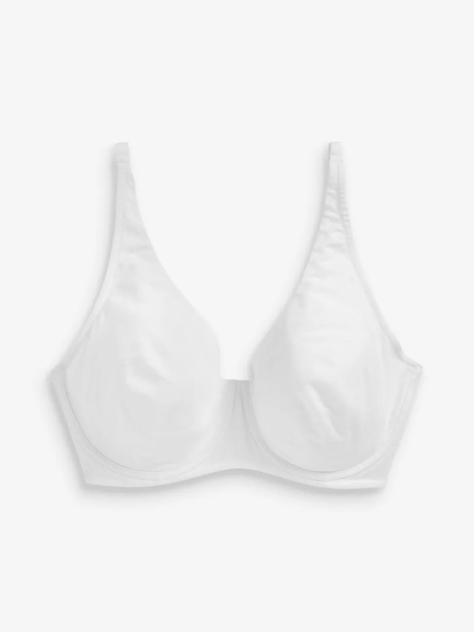 Marineblauw/roze/wit - DD+ ultiem comfort beha's van katoenmix verpakking van 3