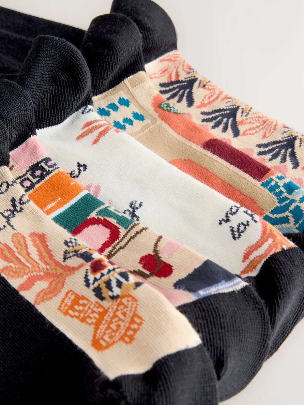Marrakesh Mix Print - Set van 5 paar enkelsokken