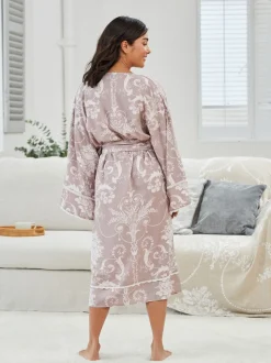 Mauve roze - Laura Ashley Josette badjas