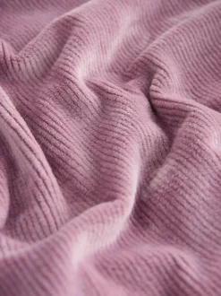 Mauve-paars - Studio Cosy Ribbed Dressing Gown