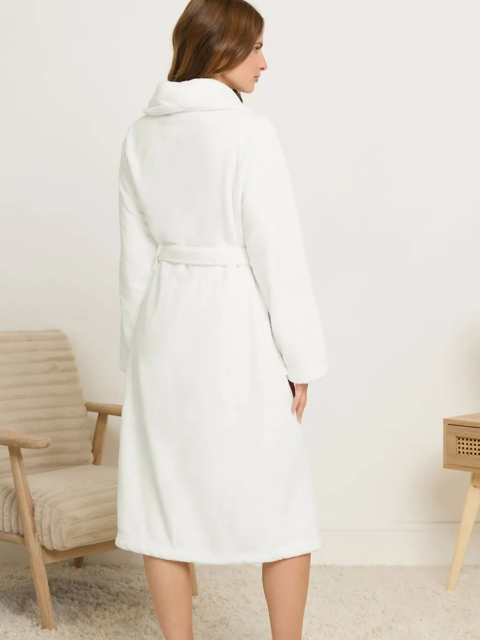 M&Co Cotton Touch Shawl Robe