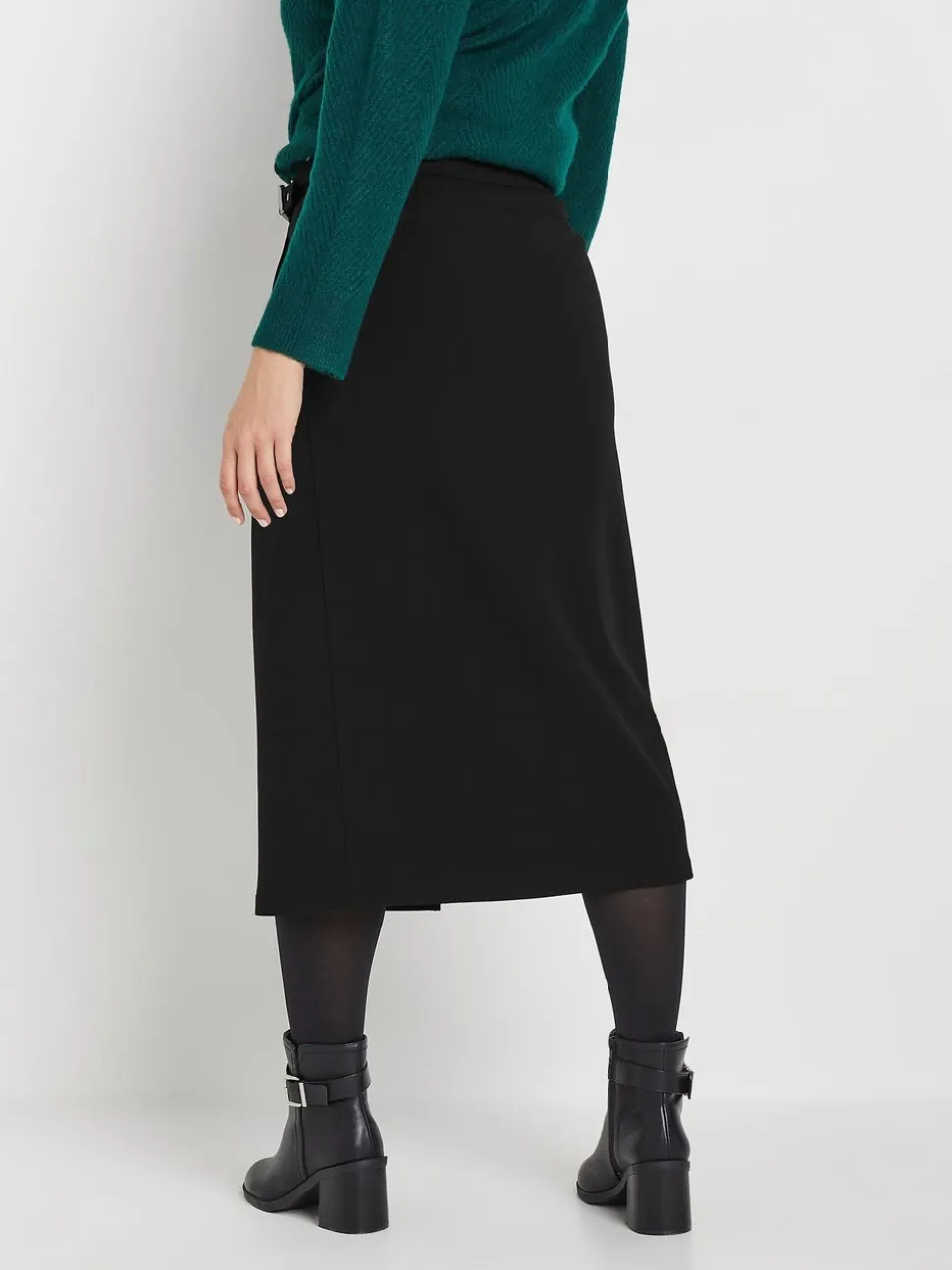 M&Co Midi-rok met gespdetail
