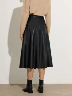 M&Co PU Full Skirt