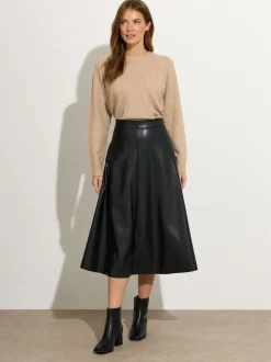 M&Co PU Full Skirt