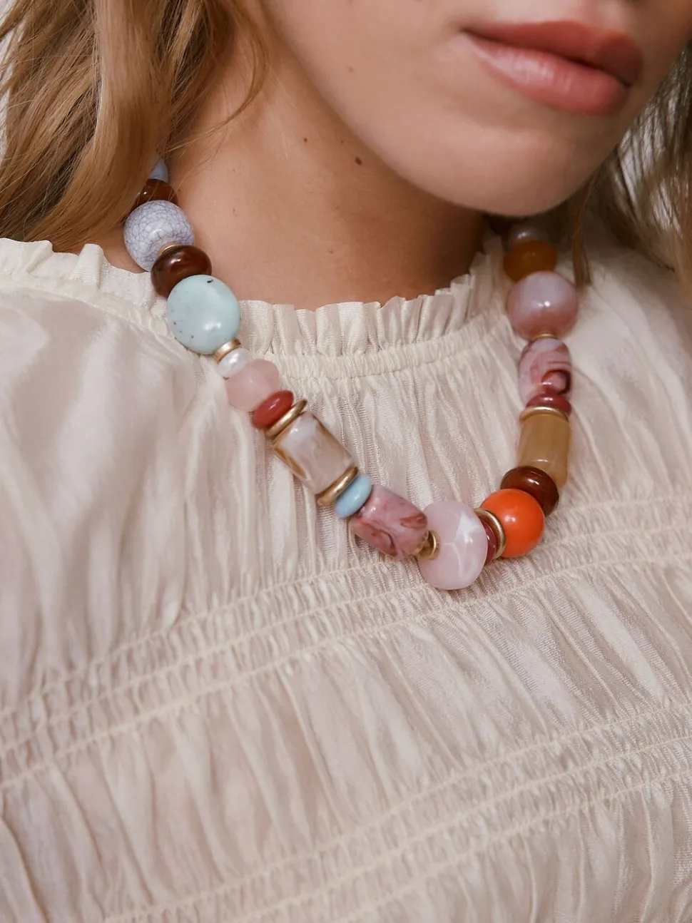 Meerkleurig - Chunky Bead Necklace