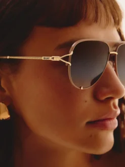 Met bladgoud - High Key Twist Sunglasses