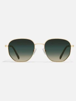 Met bladgoud - QUAY Big Time Polarised Sunglasses