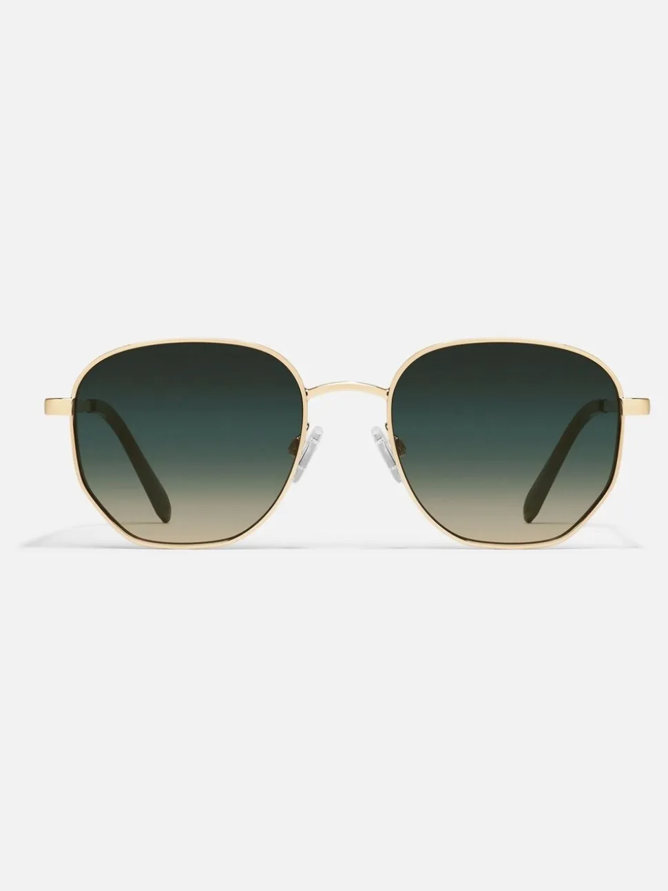 Met bladgoud - QUAY Big Time Polarised Sunglasses