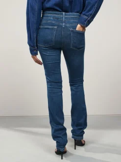 Middenblauw denim - Lift, slim en shape jeans met bootcut