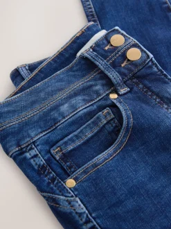 Middenblauwe denim wassing - Skinny jeans met verlengings- en afslankeffect