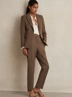 Mink neutraal - Reiss Gabi slim-fit kostuumbroek