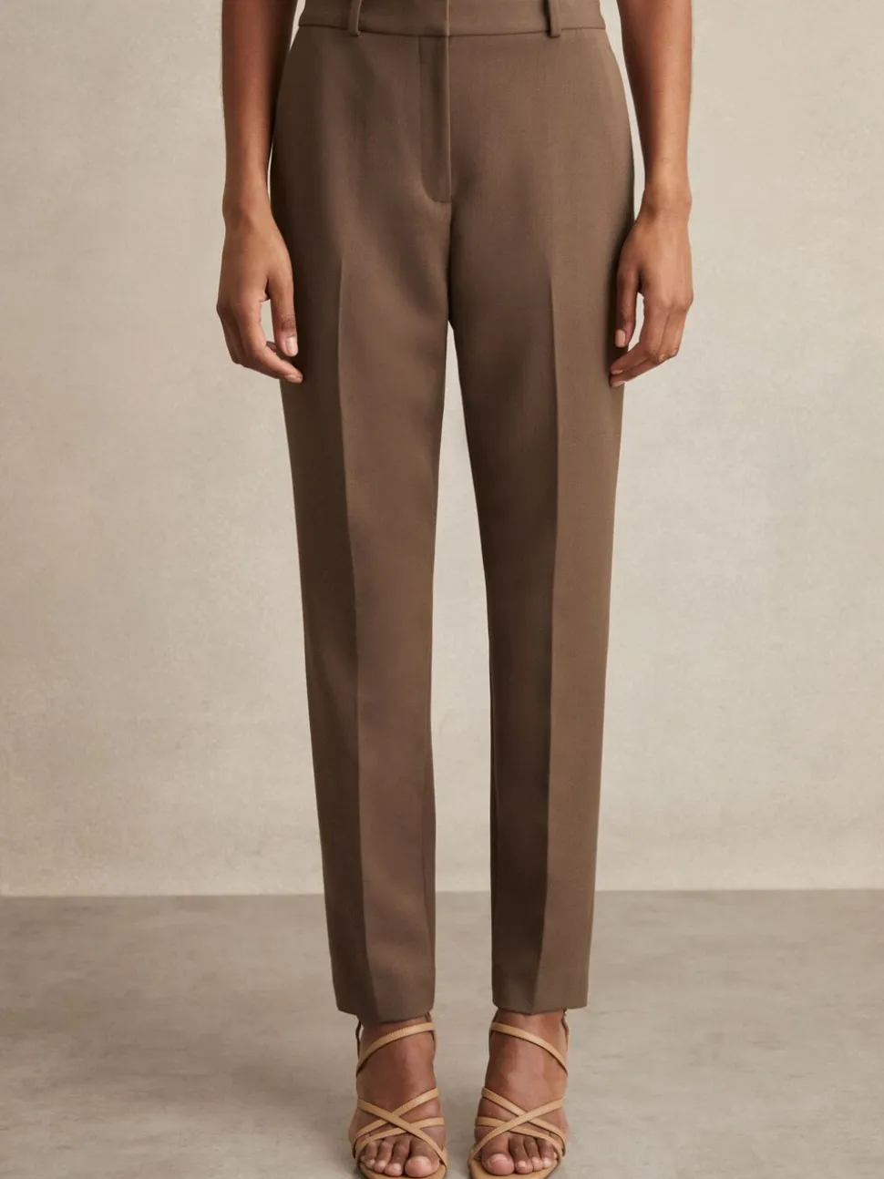 Mink neutraal - Reiss Gabi slim-fit kostuumbroek