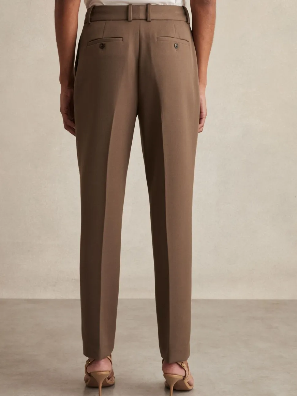 Mink neutraal - Reiss Gabi slim-fit kostuumbroek