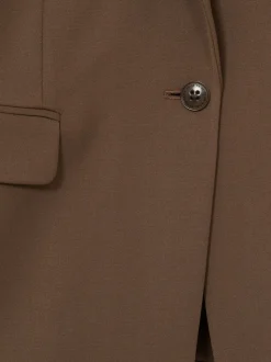 Mink neutraal - Reiss Gabi maatsnit-kostuumblazer met enkele knoopsluiting