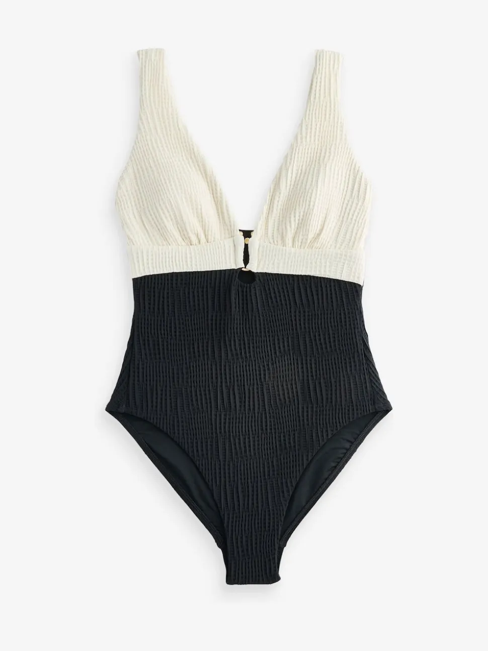 Mint Velvet Hardwear Plunge Tummy Control Zwempak