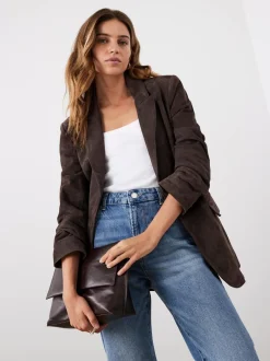 Mint Velvet Suede Blazer