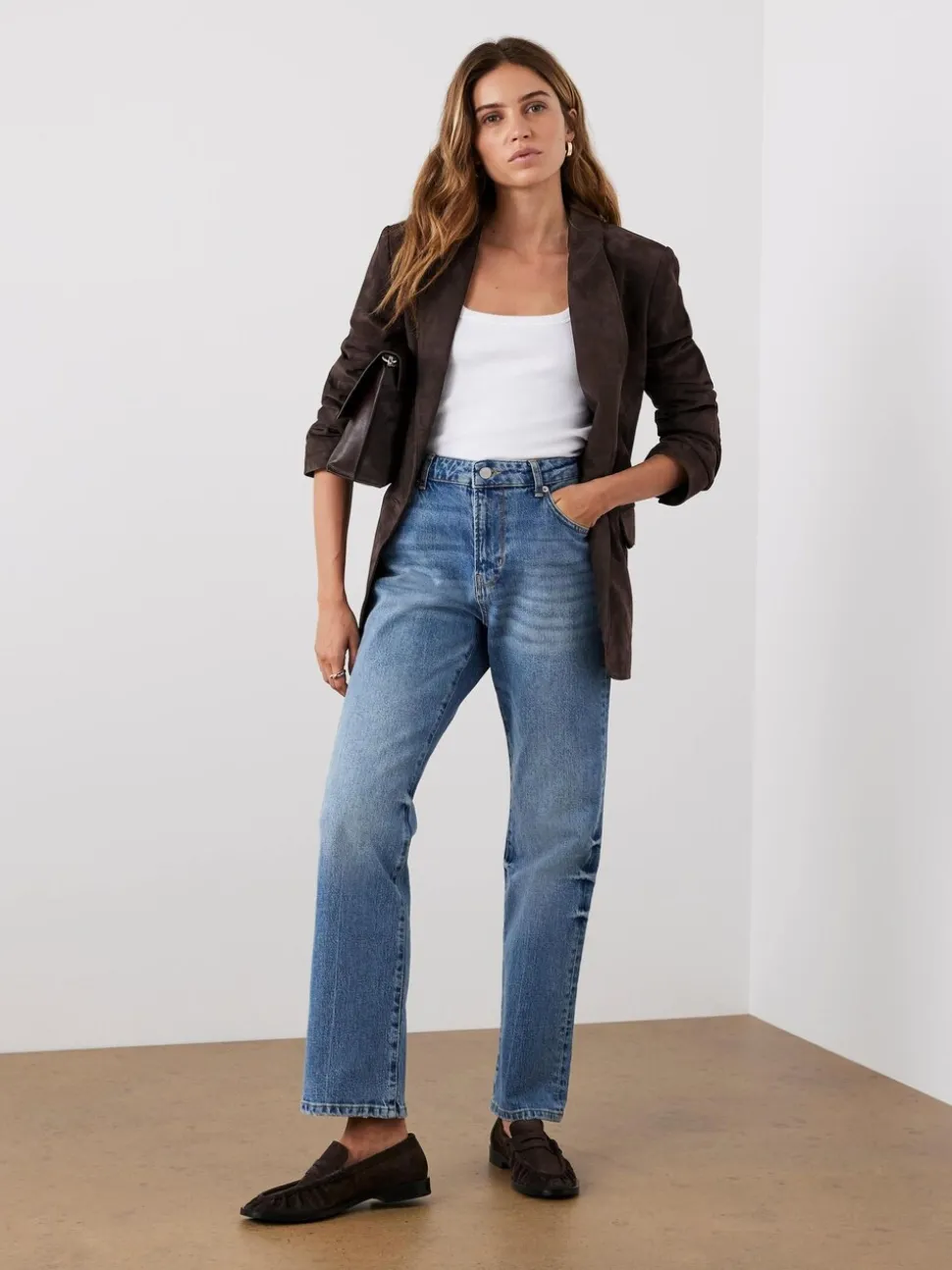 Mint Velvet Suede Blazer