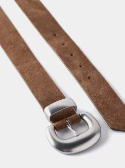 Mint Velvet Suede Statement Buckle Belt