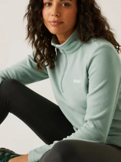 Mintgroen - Regatta Sweethart fleece met rits bij de hals
