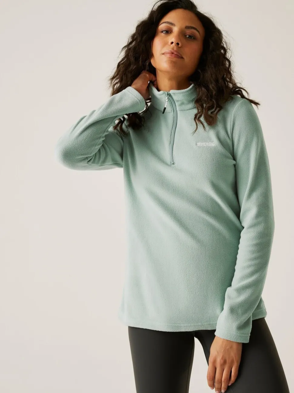 Mintgroen - Regatta Sweethart fleece met rits bij de hals