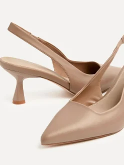 Mokka - Linzi Presley pumps met naaldhakken en spitse neus