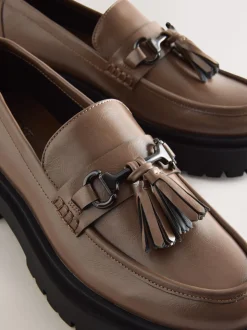 Mokkabruin - Forever Comfort Chunky Platform Tassel Loafers